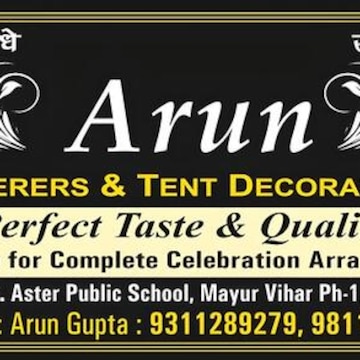 Arun Caterers and Tent Decorators