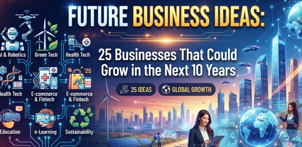 Future Business Ideas: 25 Businesses That Could Grow in the Next 10 Years